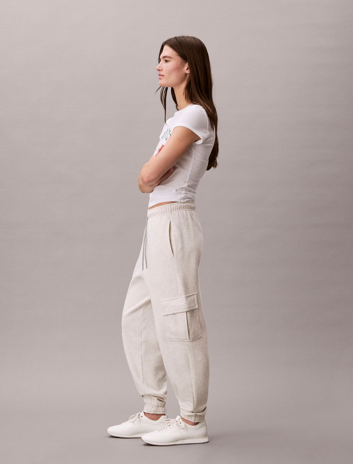 Calvin Klein Monogram Fleece Cargo Joggers