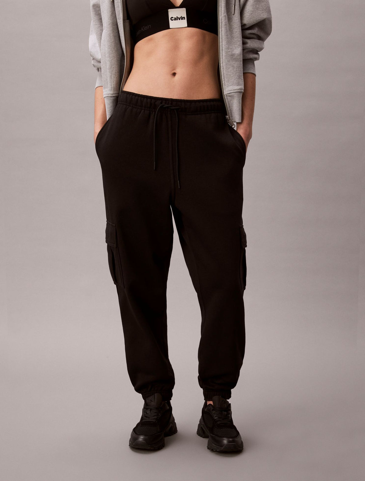 Calvin Klein Monogram Fleece Cargo Joggers