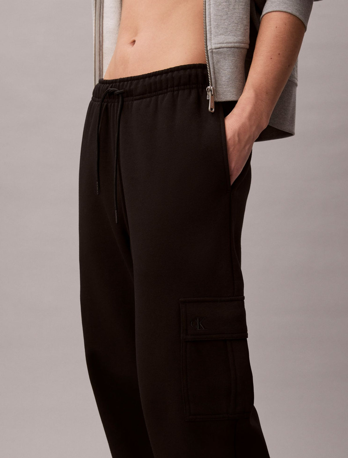 Calvin Klein Monogram Fleece Cargo Joggers