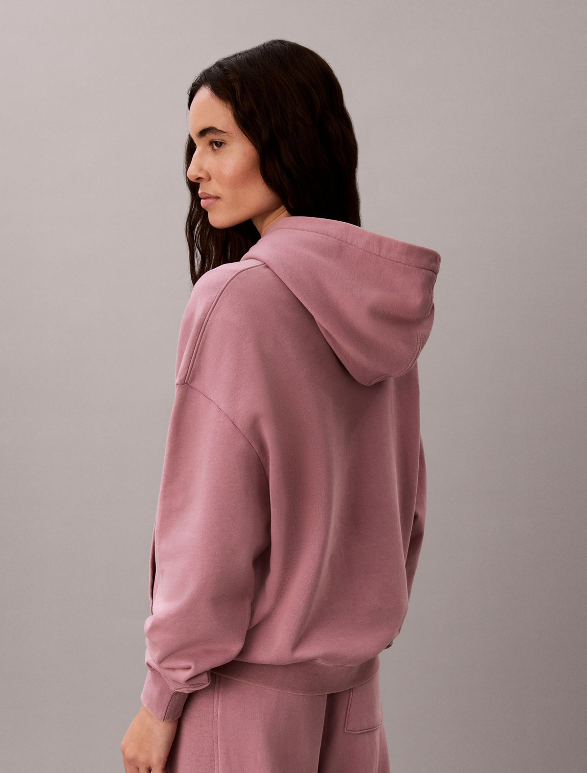 Calvin Klein Woven Monologo Terry Pullover Hoodie