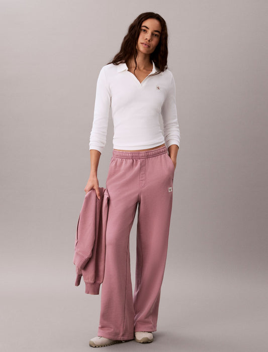 Calvin Klein Woven Monologo Terry Sweatpants