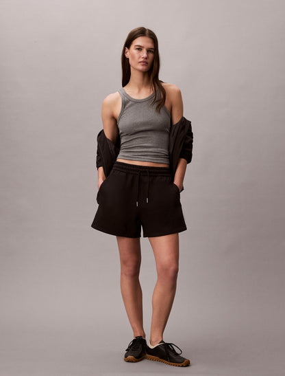 Calvin Klein Logo Tape Fleece Shorts