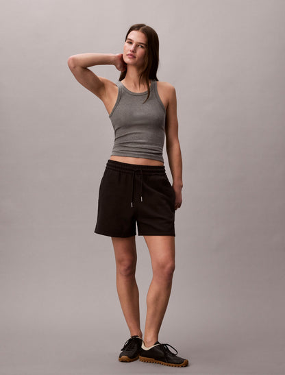 Calvin Klein Logo Tape Fleece Shorts