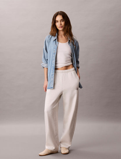 Calvin Klein Monologo Fleece Barrel Pants