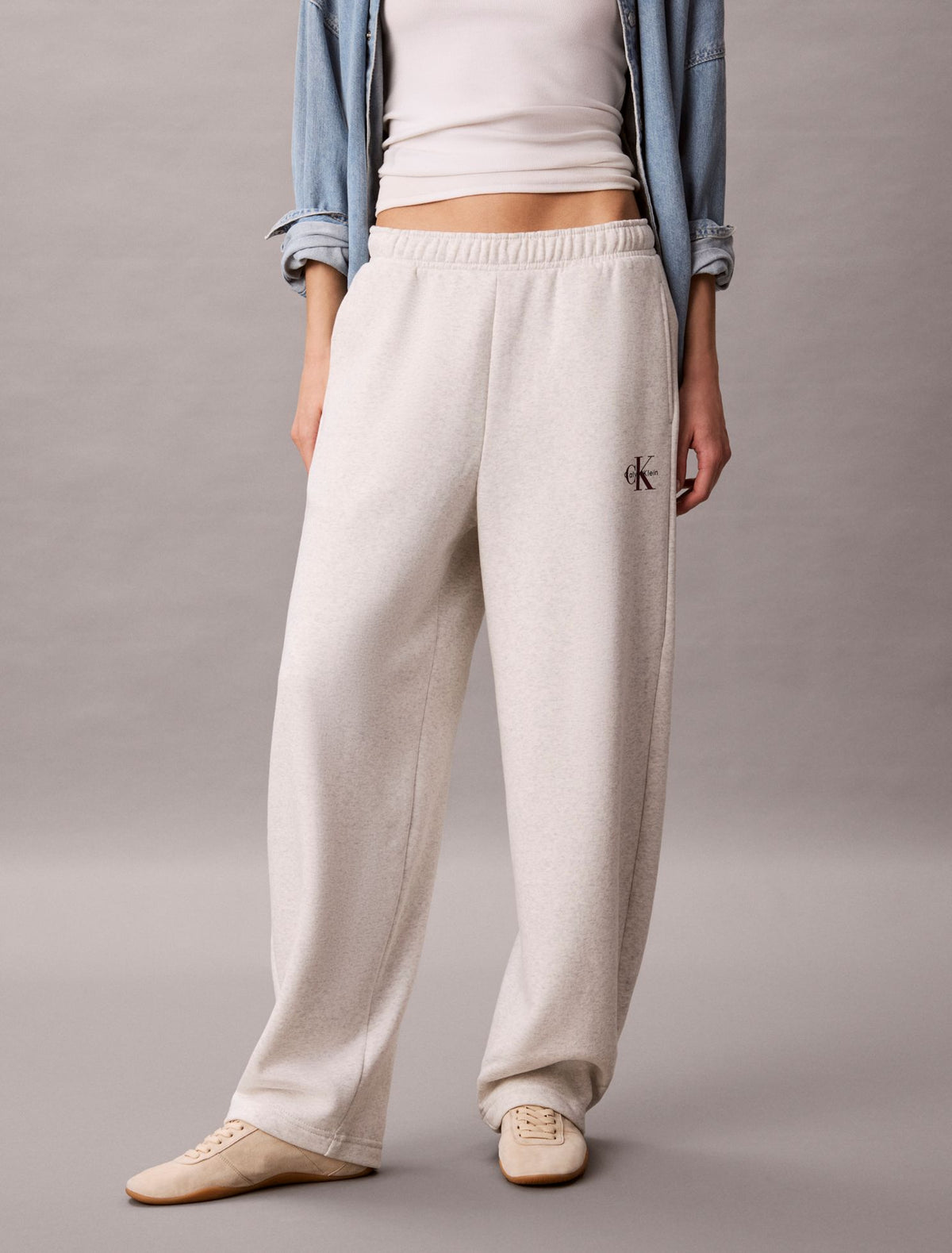 Calvin Klein Monologo Fleece Barrel Pants