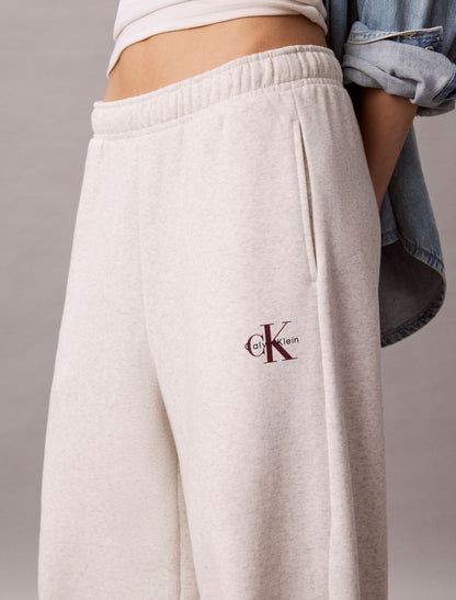Calvin Klein Monologo Fleece Barrel Pants