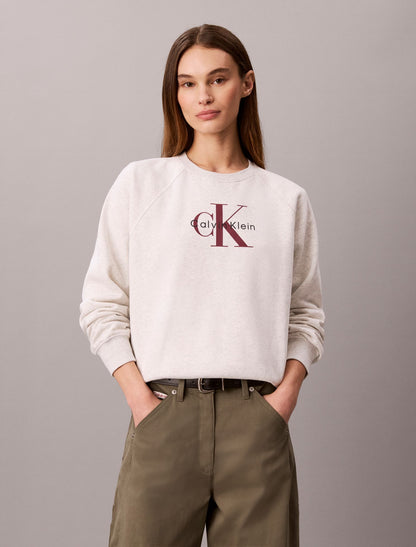 Calvin Klein Monologo Fleece Relaxed Sweatshirt