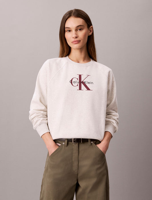 Calvin Klein Monologo Fleece Relaxed Sweatshirt