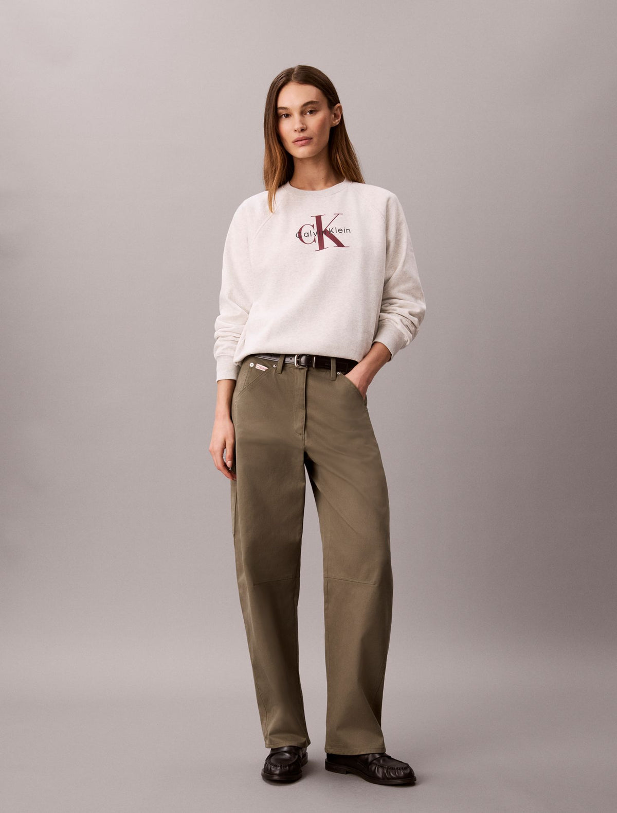 Calvin Klein Monologo Fleece Relaxed Sweatshirt