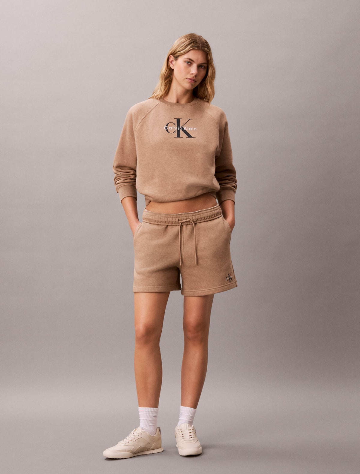 Calvin Klein Monologo Fleece Relaxed Sweatshirt