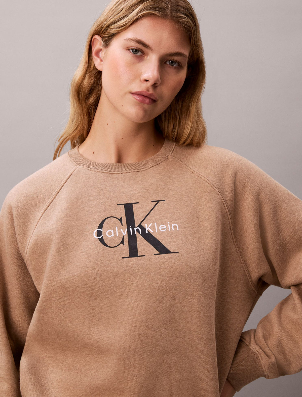 Calvin Klein Monologo Fleece Relaxed Sweatshirt