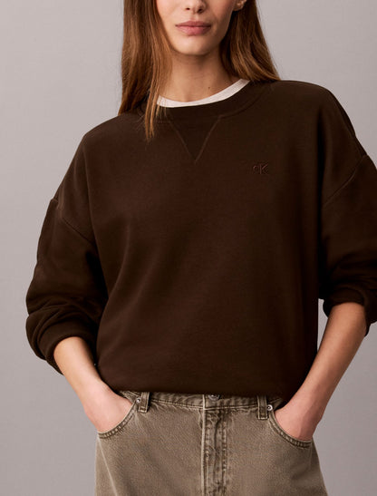 Calvin Klein Monogram Fleece Crewneck Sweatshirt