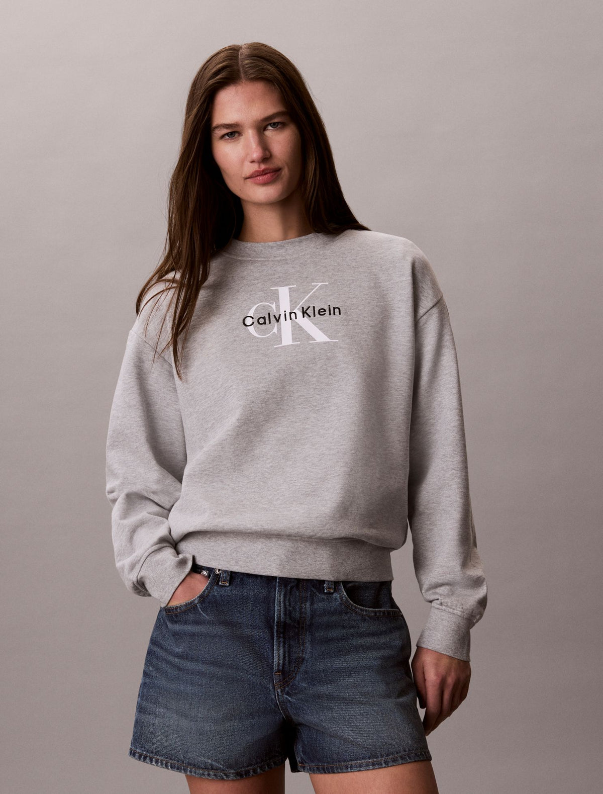 Calvin Klein Monologo French Terry Relaxed Sweatshirt