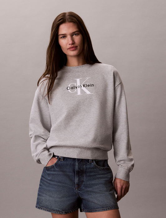 Calvin Klein Monologo French Terry Relaxed Sweatshirt