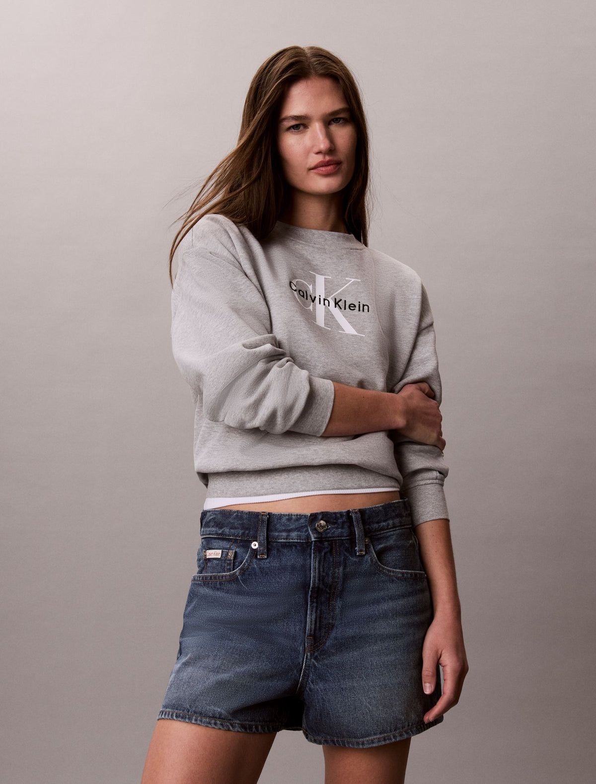 Calvin Klein Monologo French Terry Relaxed Sweatshirt