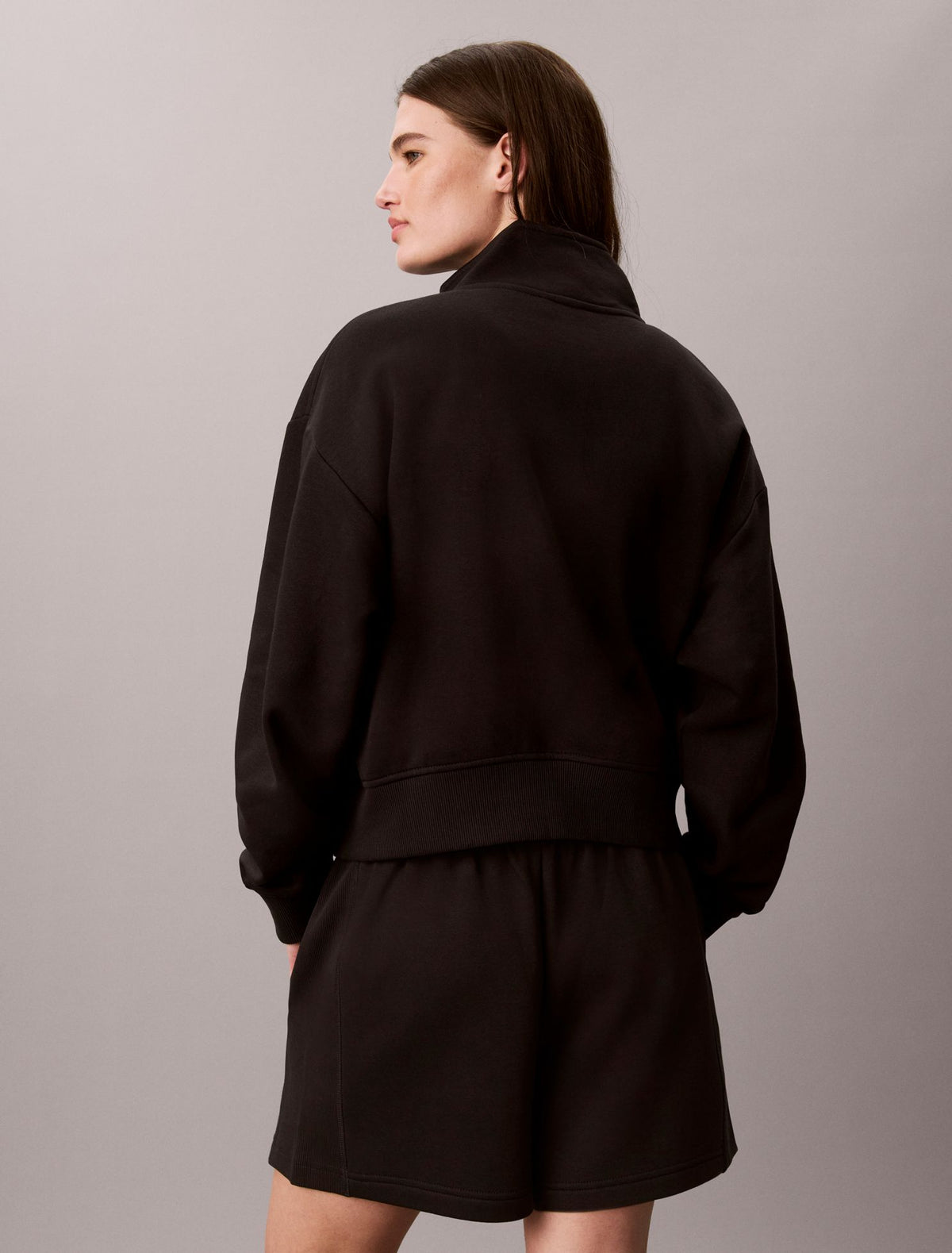 Calvin Klein Monogram Fleece 1/4 Zip Sweatshirt