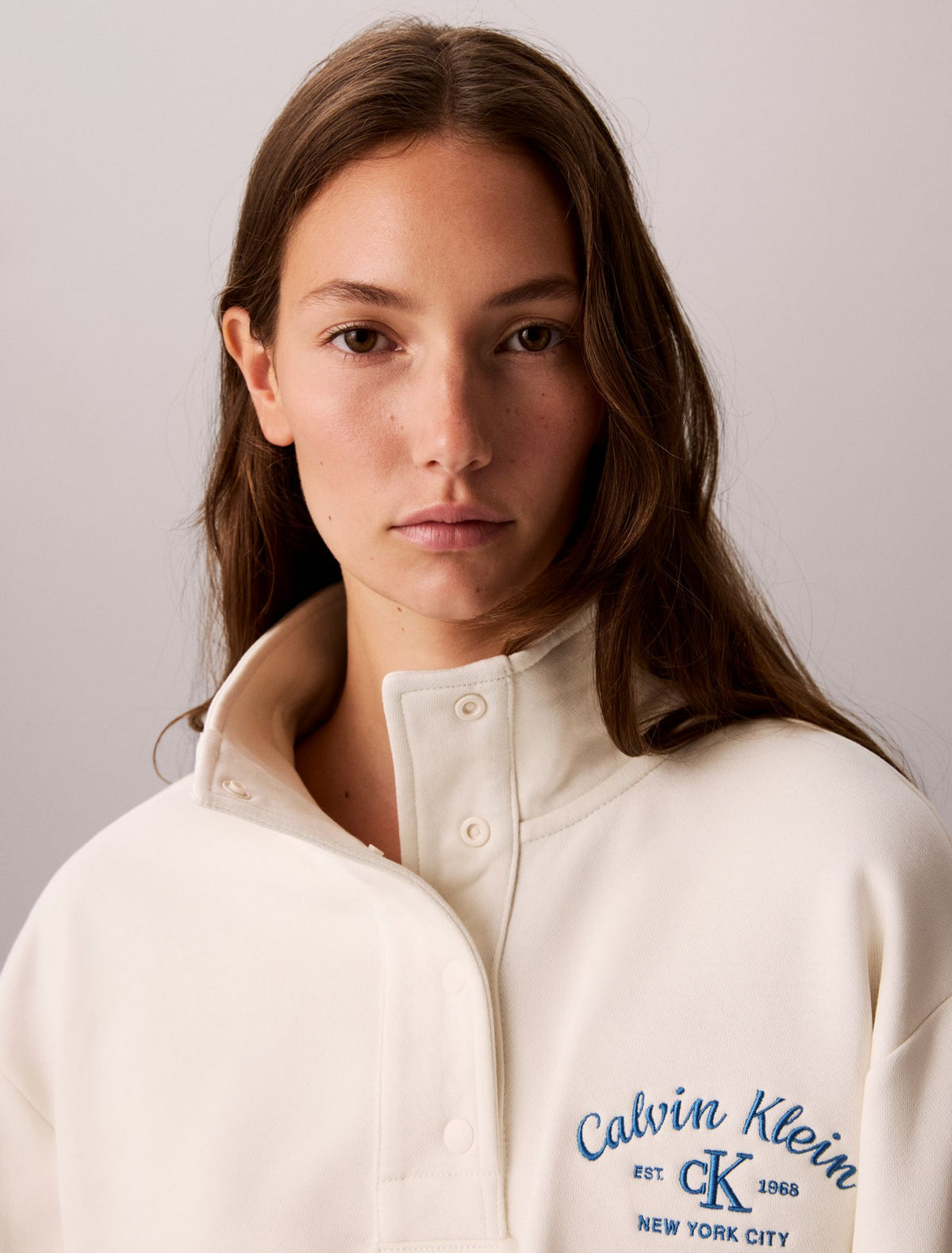 Calvin Klein Stitch Arch Logo Fleece Sweatshirt