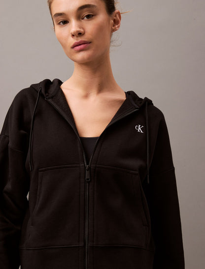 Calvin Klein Monogram Fleece Zip Hoodie