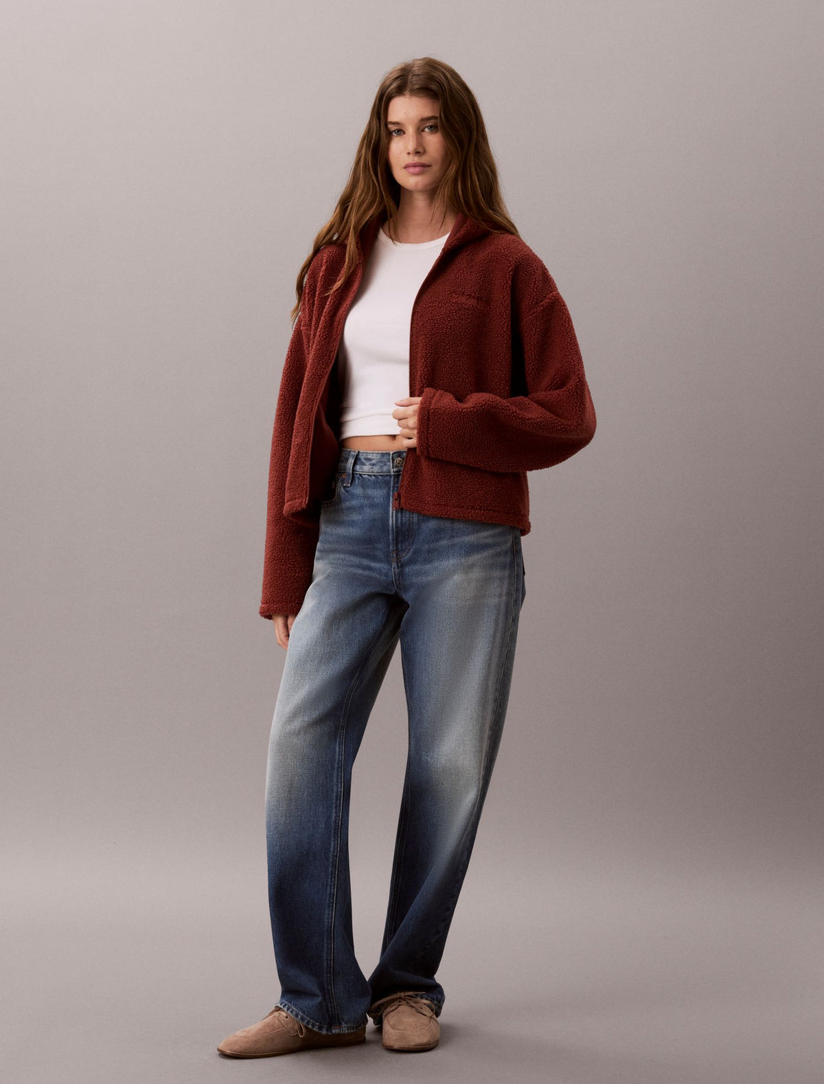 Calvin Klein Sherpa Zip Hoodie