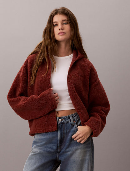 Calvin Klein Sherpa Zip Hoodie