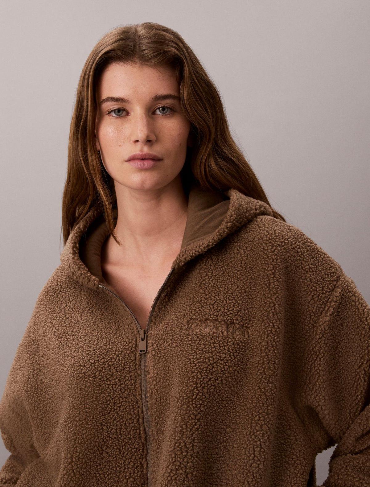 Calvin Klein Sherpa Zip Hoodie
