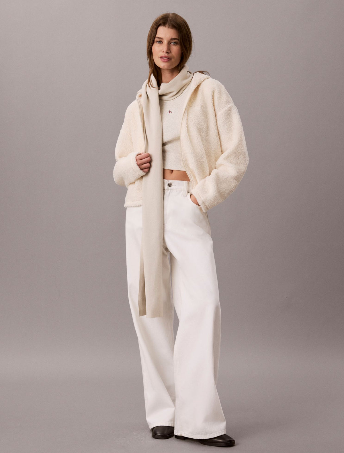 Calvin Klein Sherpa Zip Hoodie