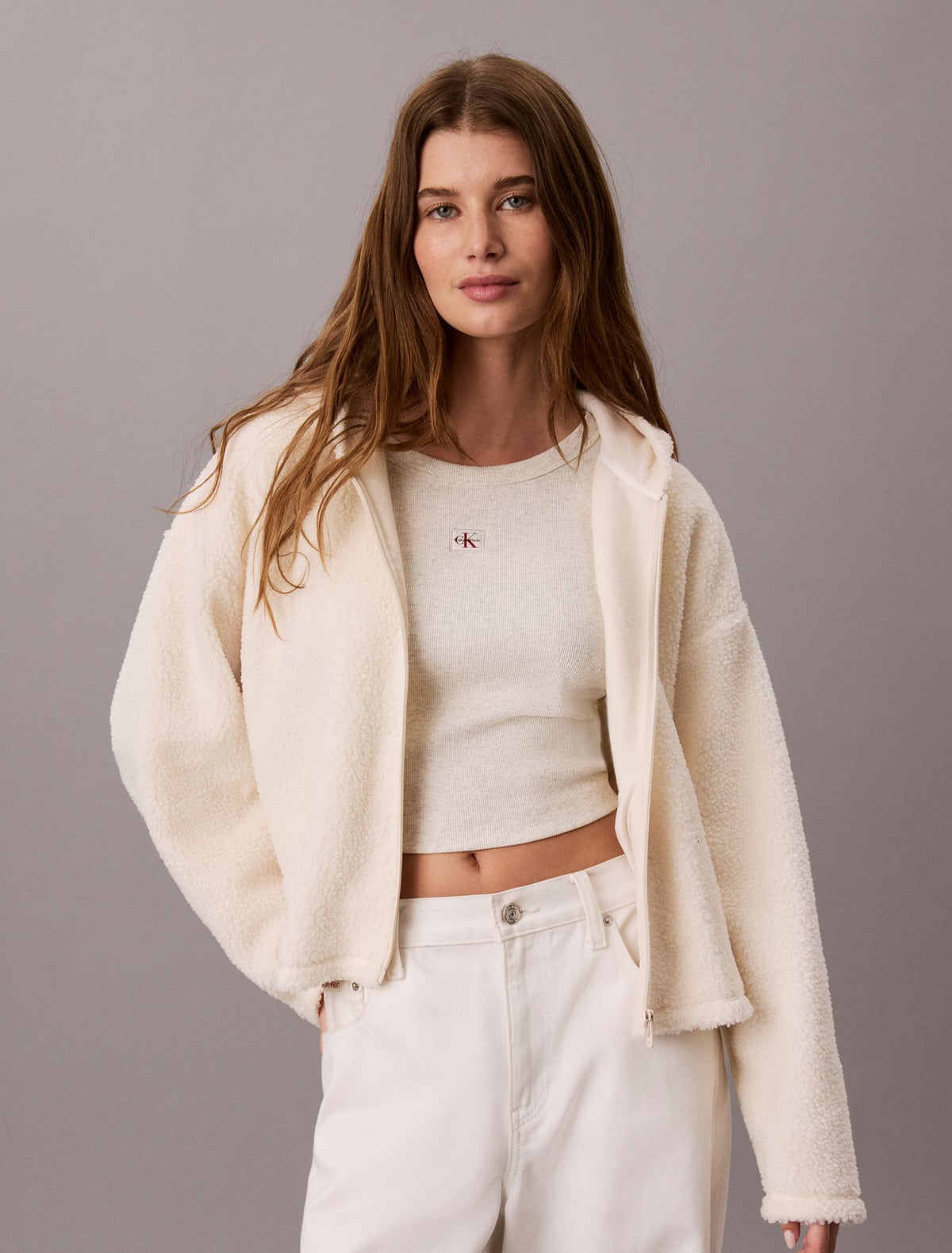 Calvin Klein Sherpa Zip Hoodie