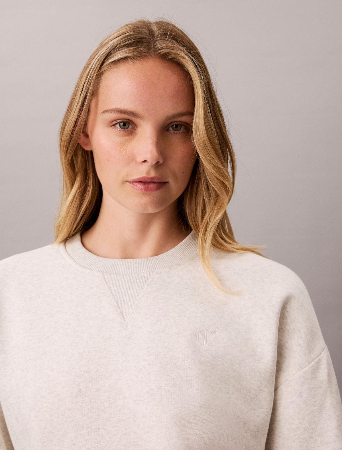 Calvin Klein Monogram Fleece Crewneck Sweatshirt