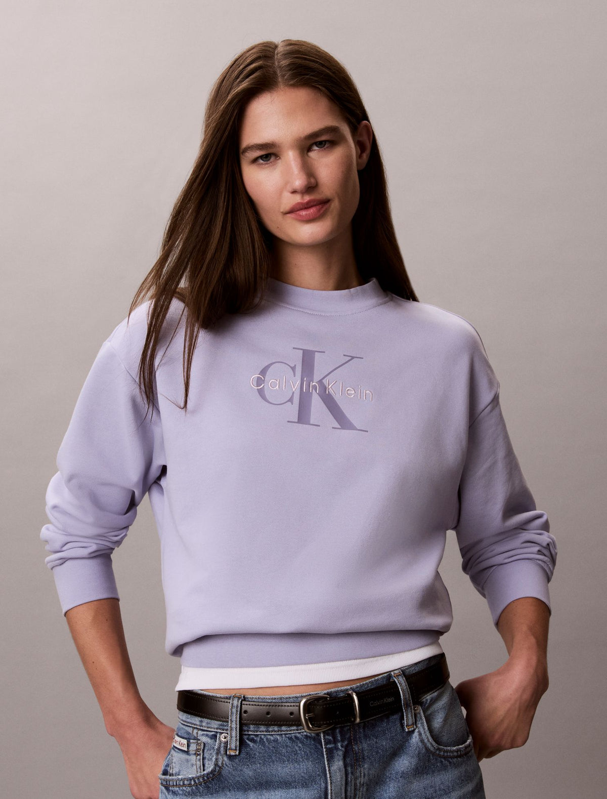 Calvin Klein Monologo French Terry Relaxed Sweatshirt