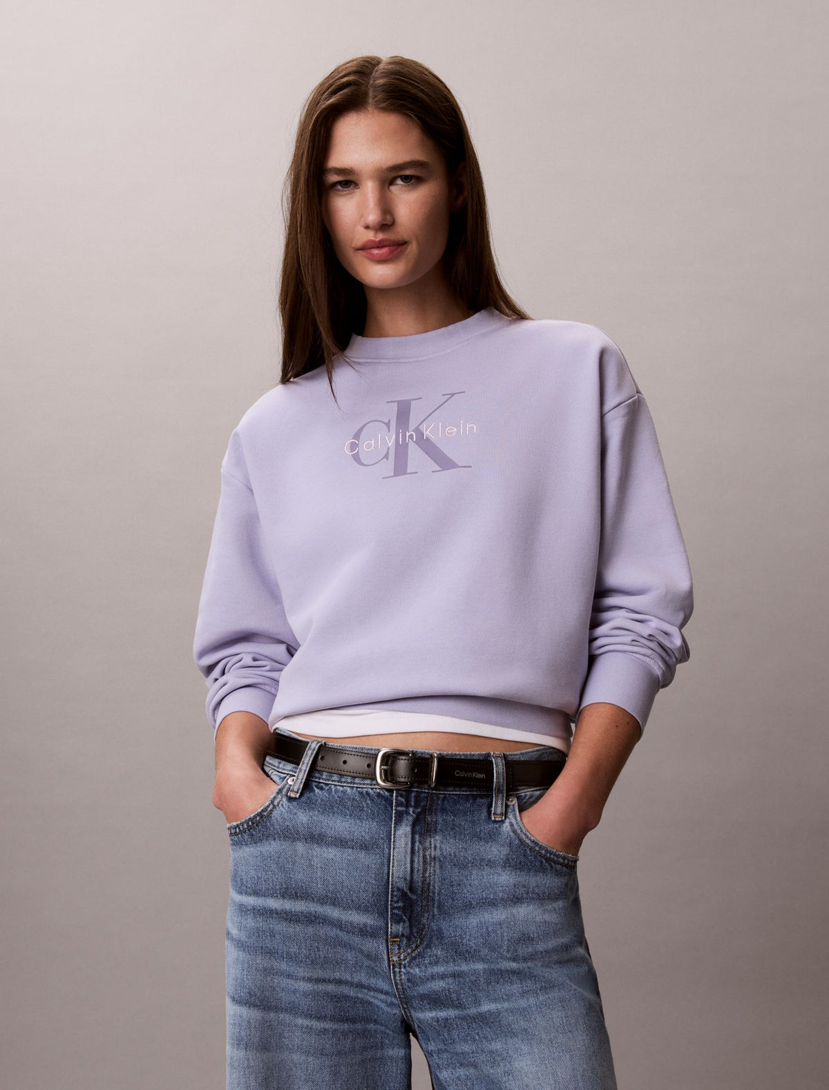 Calvin Klein Monologo French Terry Relaxed Sweatshirt