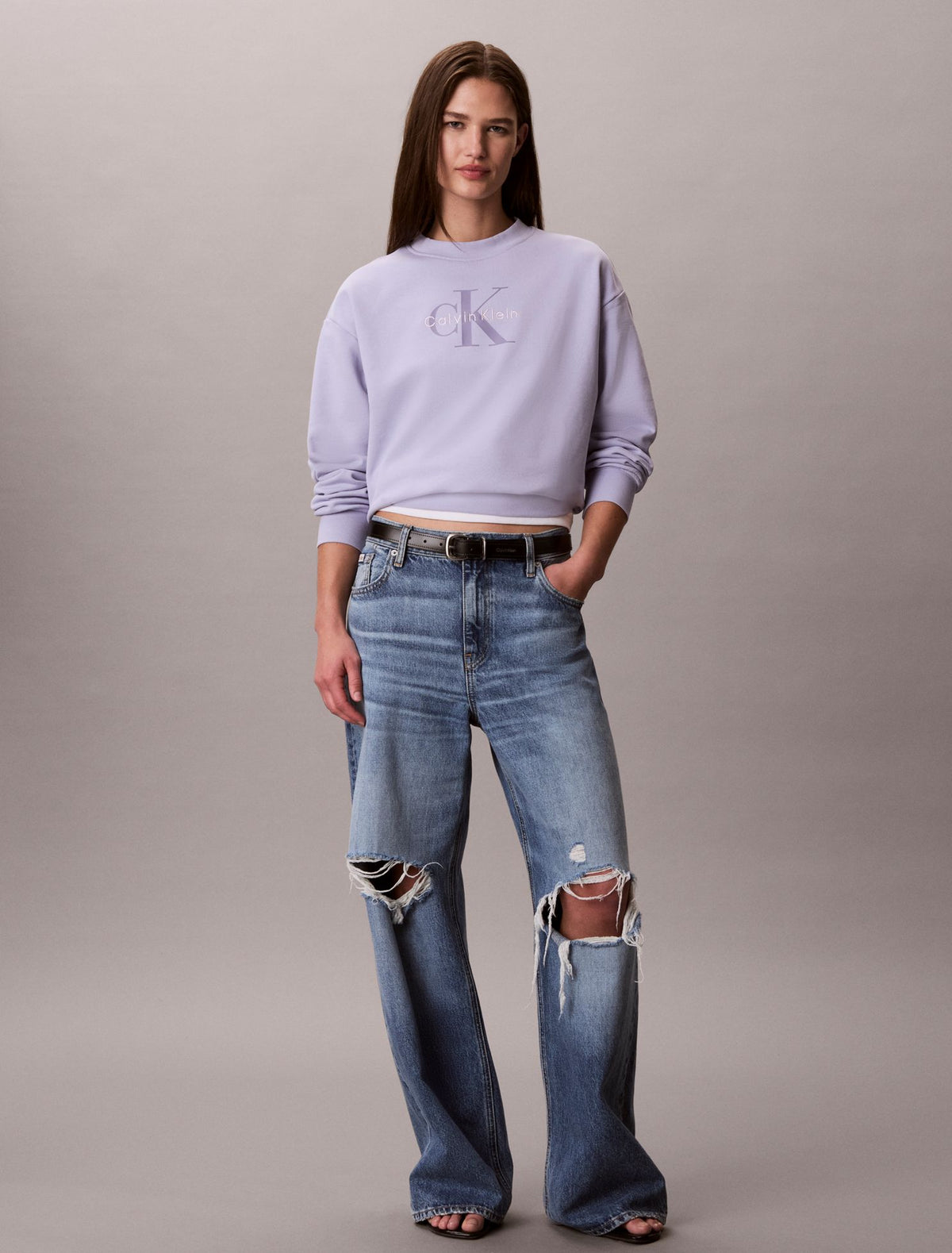 Calvin Klein Monologo French Terry Relaxed Sweatshirt
