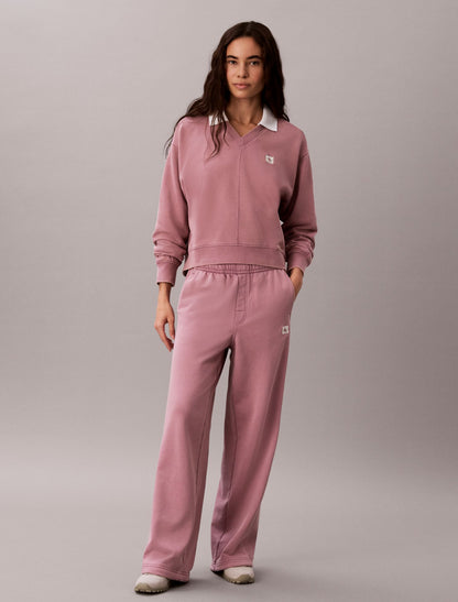 Calvin Klein Woven Monologo Terry Relaxed Sweatshirt