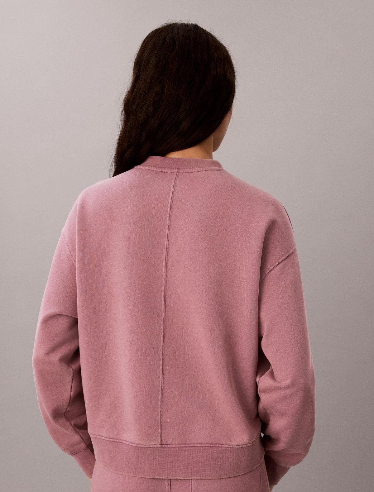Calvin Klein Woven Monologo Terry Relaxed Sweatshirt