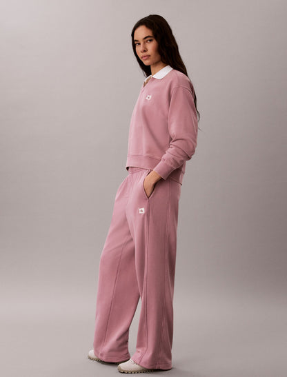 Calvin Klein Woven Monologo Terry Relaxed Sweatshirt
