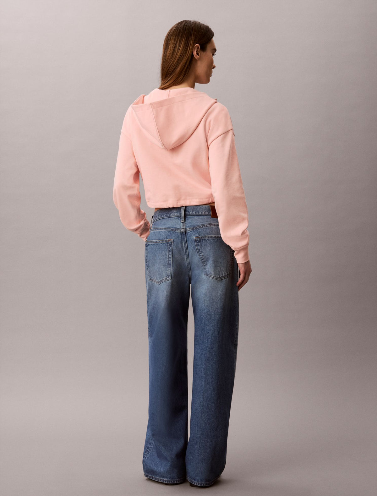 Calvin Klein Monologo Terry Cropped Hoodie