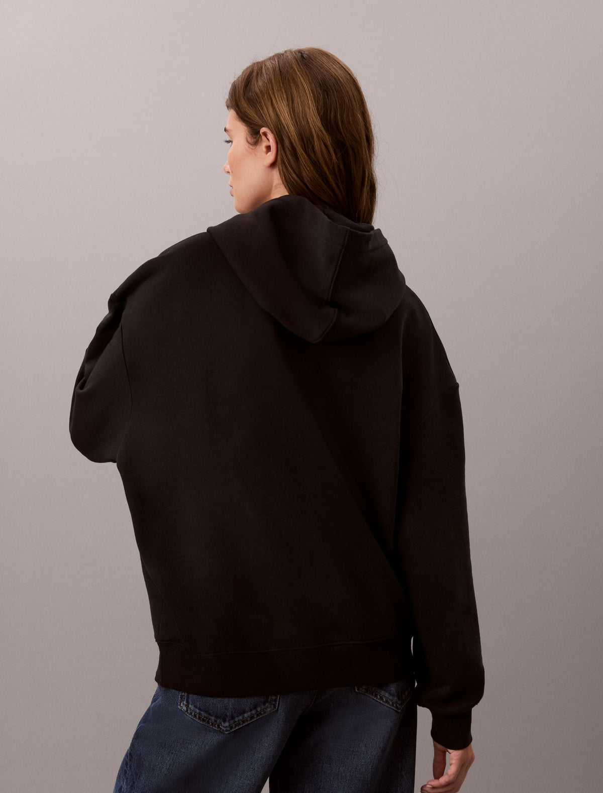 Calvin Klein Woven Monologo Relaxed Hoodie