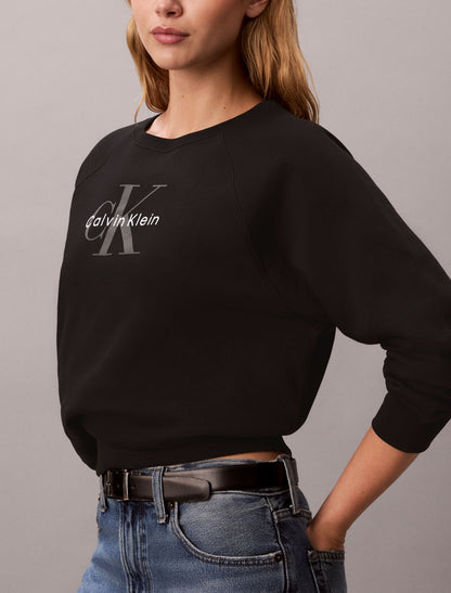 Calvin Klein Monologo Fleece Relaxed Sweatshirt