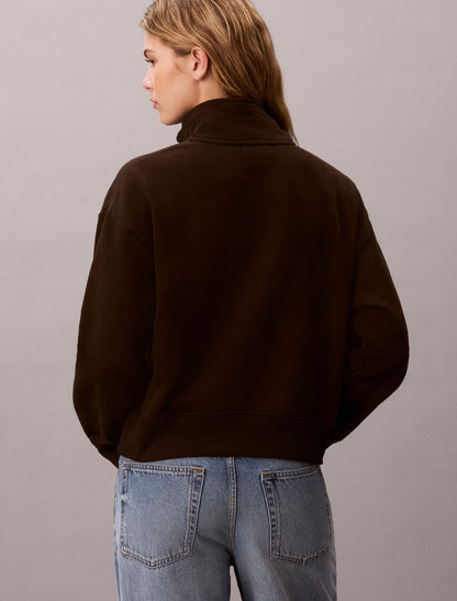 Calvin Klein Monogram Fleece 1/4 Zip Sweatshirt