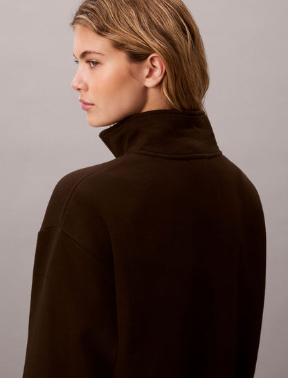 Calvin Klein Monogram Fleece 1/4 Zip Sweatshirt