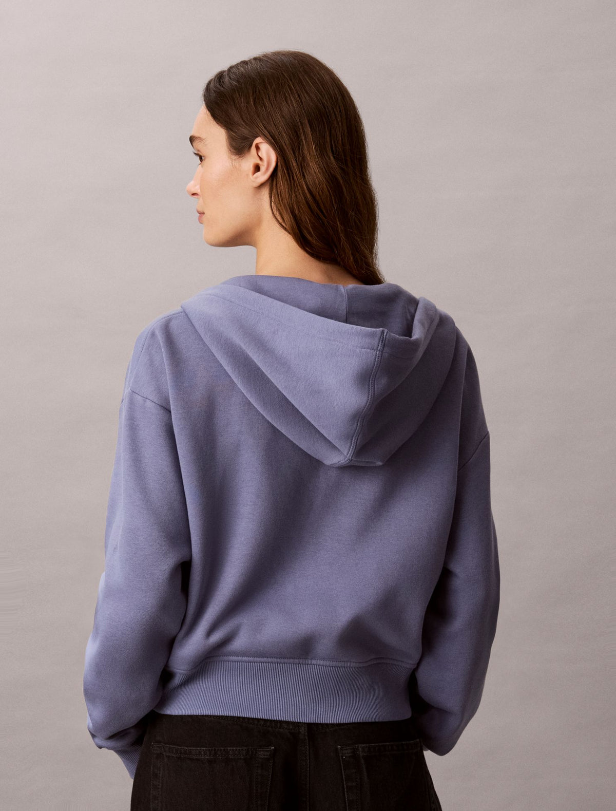 Calvin Klein Monogram Logo Fleece Zip Hoodie