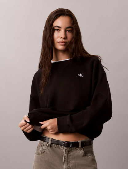 Calvin Klein Monogram Fleece Crewneck Sweatshirt