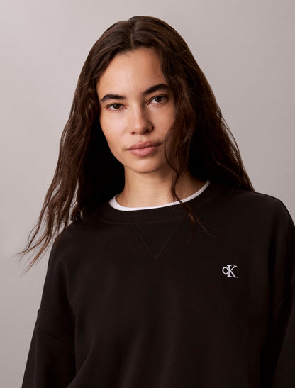 Calvin Klein Monogram Fleece Crewneck Sweatshirt