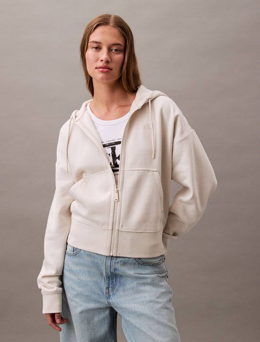 Calvin Klein Monogram Fleece Zip Hoodie