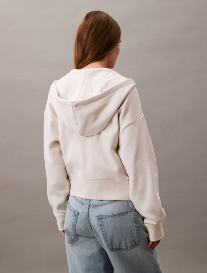 Calvin Klein Monogram Fleece Zip Hoodie