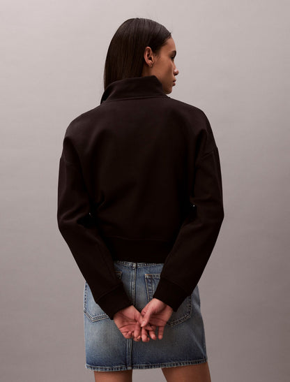 Calvin Klein Monogram Fleece Quarter Zip Sweatshirt