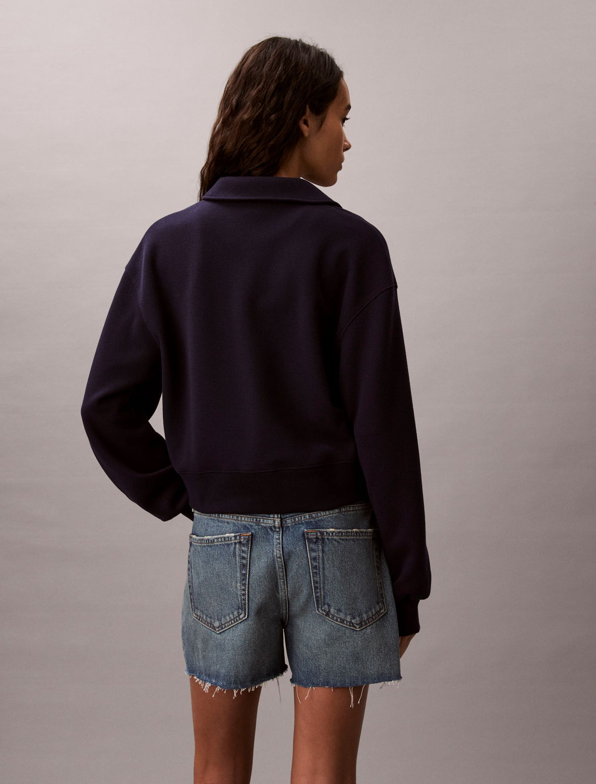 Calvin Klein Relaxed CK Polo Sweatshirt