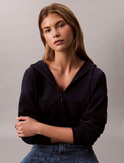Calvin Klein Monogram Fleece Zip Hoodie