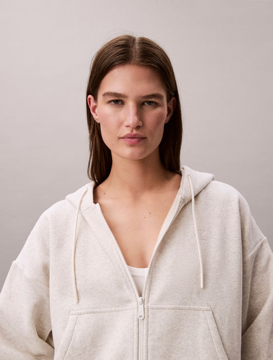 Calvin Klein Monogram Fleece Zip Hoodie