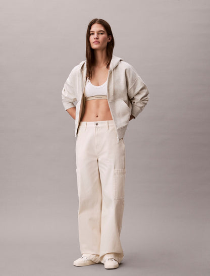 Calvin Klein Monogram Fleece Zip Hoodie