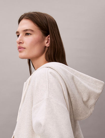 Calvin Klein Monogram Fleece Zip Hoodie